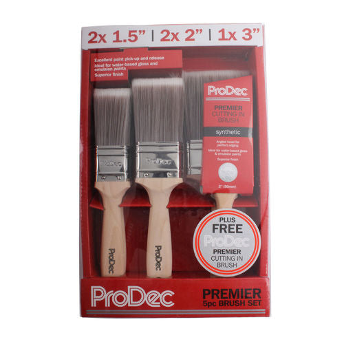 Prodec 6 Piece Premier Synthetic Brush Set