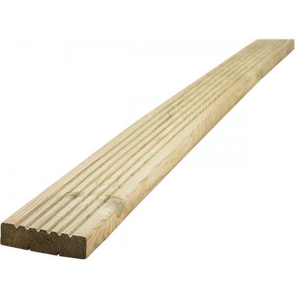 Grooved Treated Decking Board 145x 38mm NOM FSC® 4.2m