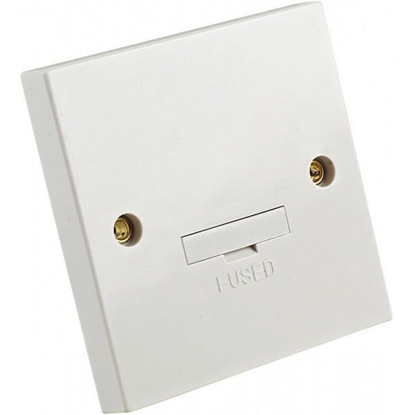 13A Unswitched Fused Connection Unit White