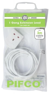 1 Gang 3m Extension Lead