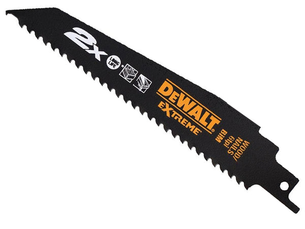 DeWalt DT2307L-QZ Wood and Nail Reciprocating Blades 228mm 6TPI x 5