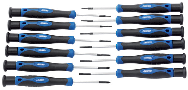 DRAPER Precision Screwdriver Set (12 Piece)