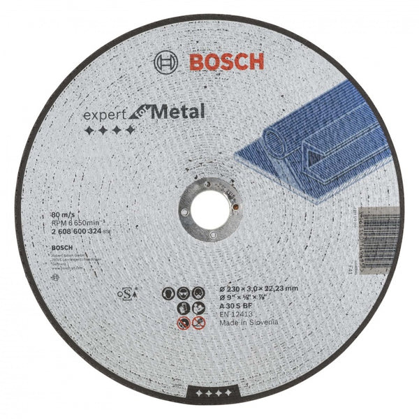 Flat Metal Cutting Disc 230 x 22mm Bore