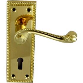 Georgian Lock Handle Brass