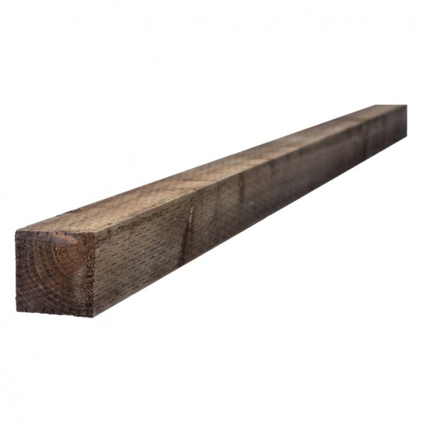 Incised Fence Post Treated Brown 75 x 75mm FSC® 3m