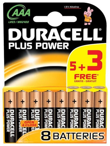 Duracell Plus Alkaline AAA Battery 1.5V