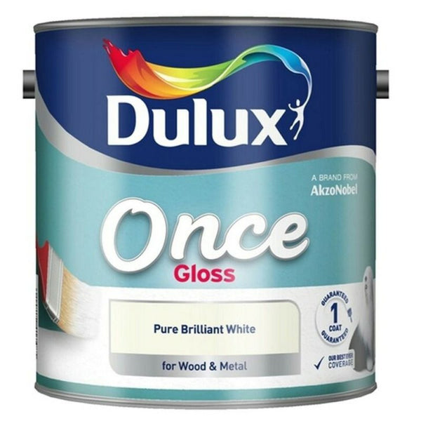 Dulux Once Pure Brilliant White Gloss Paint