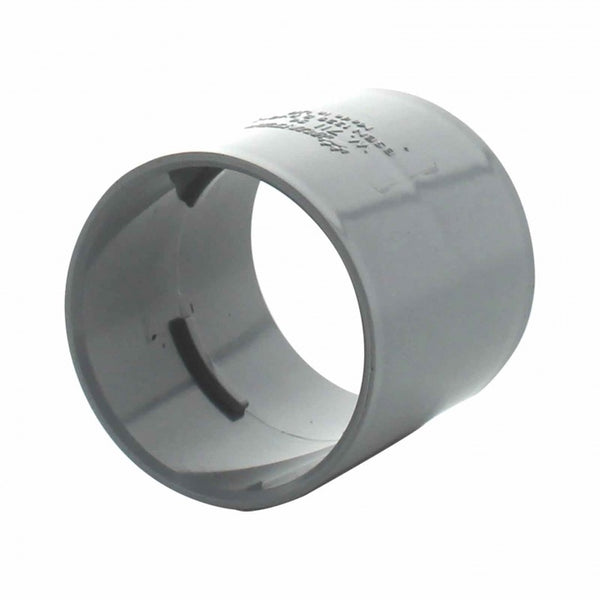 Solvent Weld Straight Coupling Grey