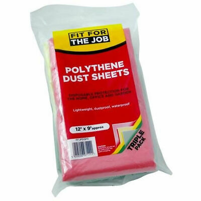 Rodo Fit For Job 3 Pack Poly Dust Sheet