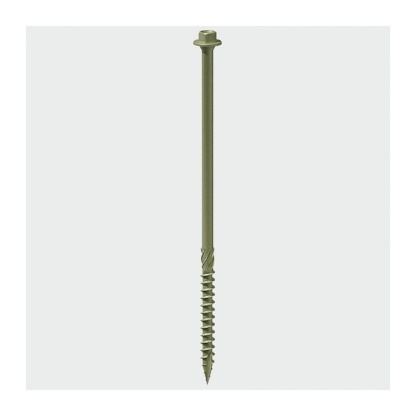 6.7 x 125mm 125IN Hex Head Index Timber Screws - Organic Green - Box of 50