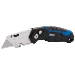 Draper Folding Trimming Knife With Belt Clip & Storage Compartment Dr-70361