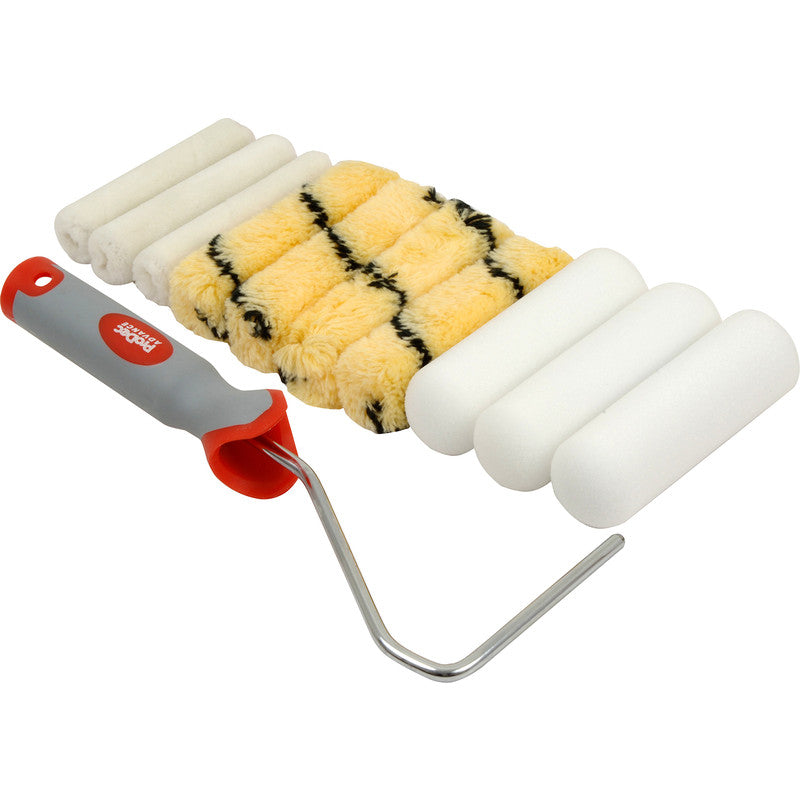 ProDec 4'' Assorted Mini Rollers & Frame Pack of 10