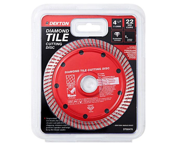 Dekton 4.5 Inch Diamond Tile Cutting Disc