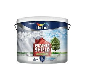 Dulux WeatherShield 7.5L Smooth Masonry Brilliant White