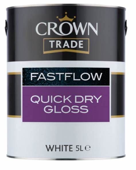 Crown Trade Fastflow Quick Dry Gloss - White