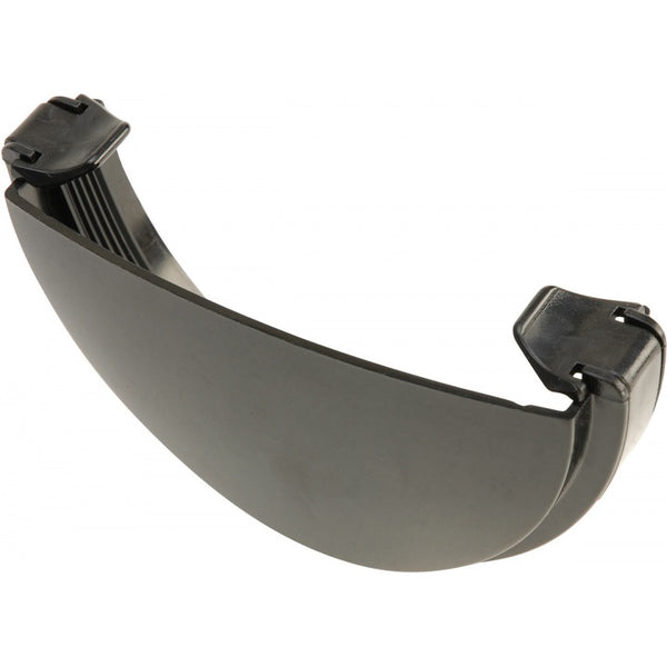 125mm Gutter Stopend External Black