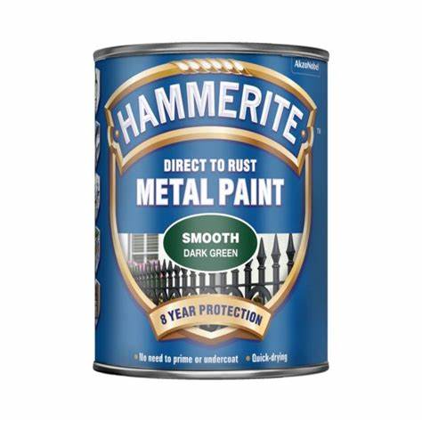 Hammerite Direct to Rust Metal Paint Smooth Finish Dark Green
