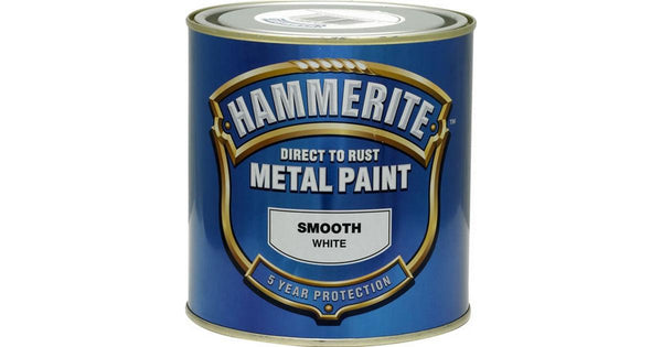 Hammerite Direct to Rust Metal Paint Smooth Finish White
