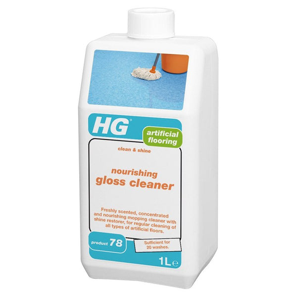 HG Artificial Flooring Nourishing Gloss Cleaner Clean and Shine 1 Litre