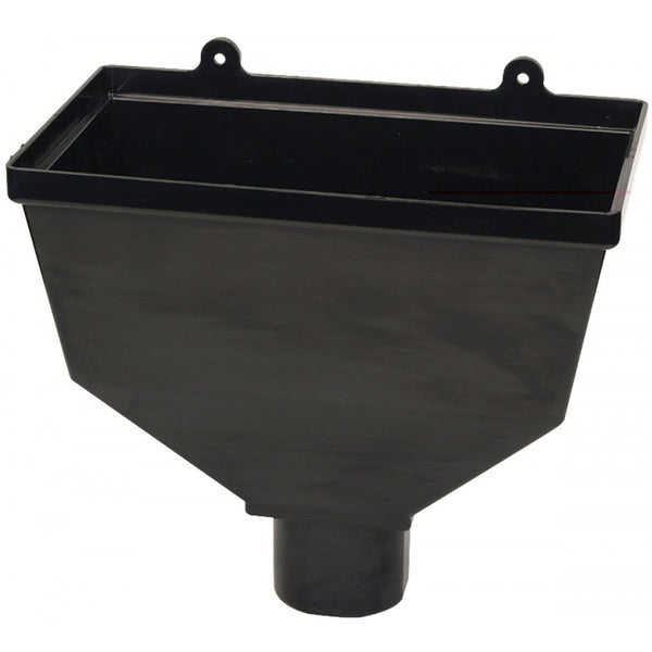 Gutter 68mm Hopper Head Black