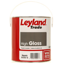 Leyland Trade High Gloss Magnolia 5L