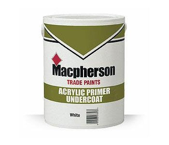 Macpherson Acrylic Primer Undercoat Trade Paint White