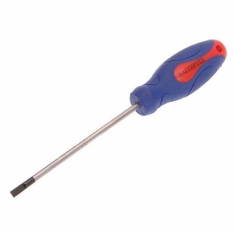 Faithfull Soft-Grip Slotted Tip Screwdriver