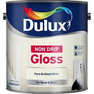 Dulux Pure Brilliant White Non Drip Gloss Paint