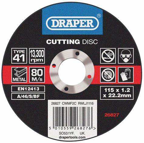 Flat Metal Cutting Discs (115 x 1.2 x 22.2mm)