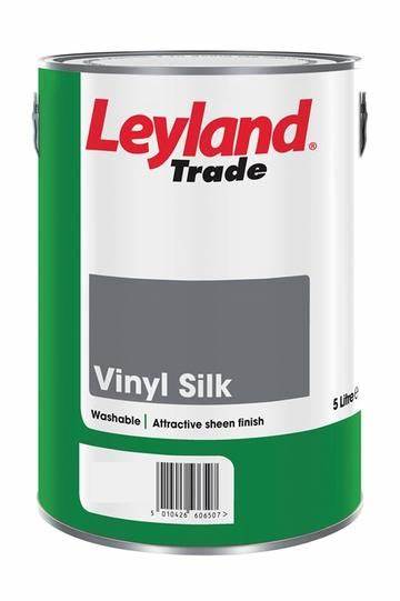 Leyland Trade Vinyl Silk Paint Black