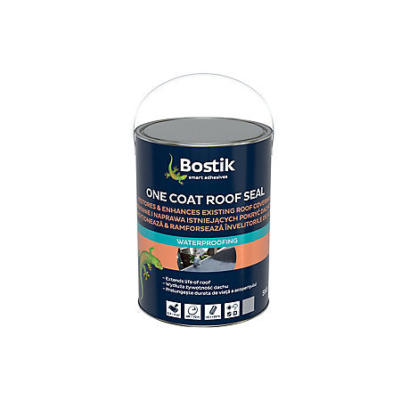 Bostik One Coat Grey Roof & Gutter Sealant, 5L