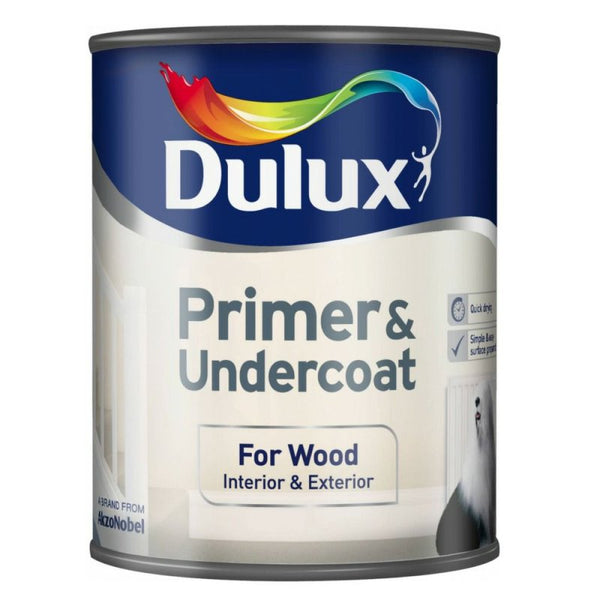 750ml Dulux Primer & Undercoat - Brilliant White