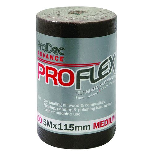 115mm x 5m Grit Black Proflex Sanding Cloth