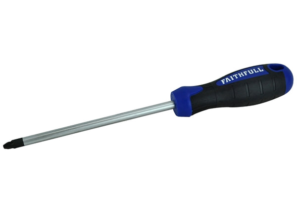 Faithfull Pozidriv Soft Grip Screwdriver 3pz x 150mm