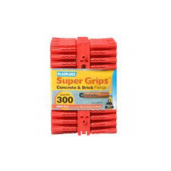 Solid Wall Super Grips™ Fixings Red (300)