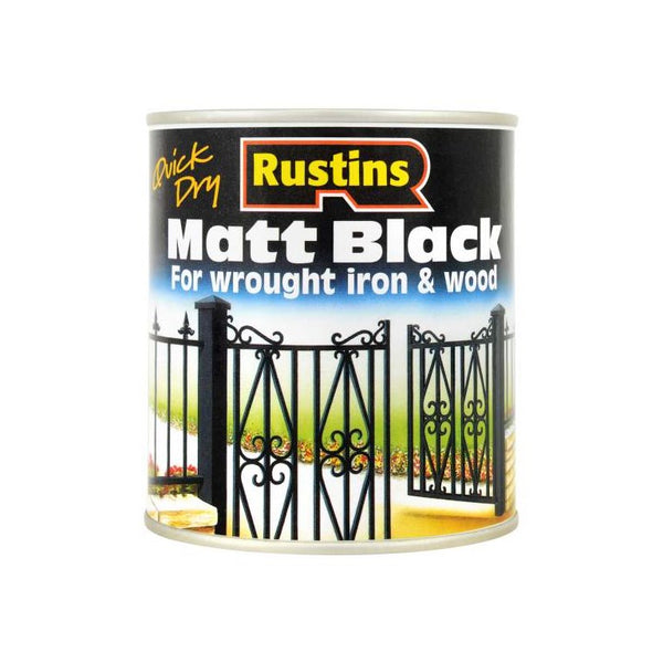 Rustins Quick Dry Black Matt Paint
