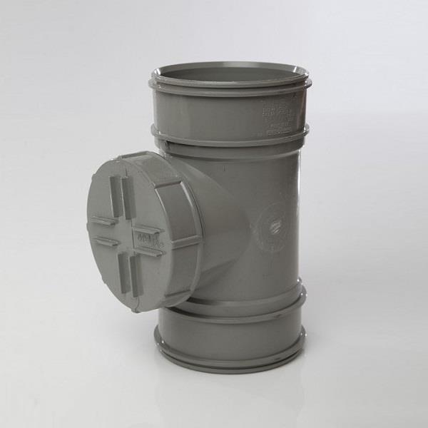 110mm Solvent Weld Access Double Socket Connector