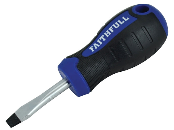 Faithfull Slotted Flared Soft Grip Screwdriver