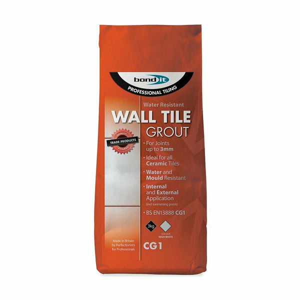 Wall Tile Grout - Cement Based Grout (White) 3Kg