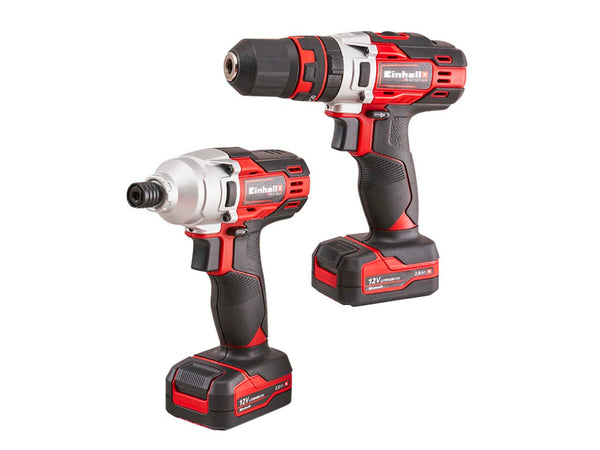 Einhell 12V 2x2Ah Combi Drill Impact Driver Twin Kit