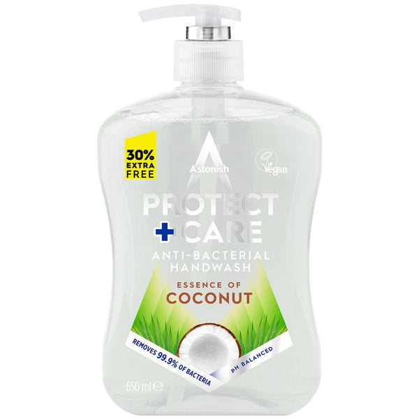 Astonish Anti-Bacterial Handwash Protect & Care Essence of Coconut 650ml