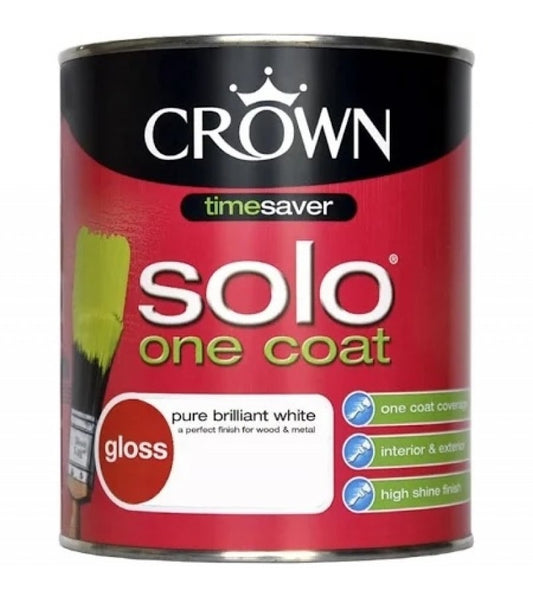 Crown Pure Brilliant White Solo Gloss Paint