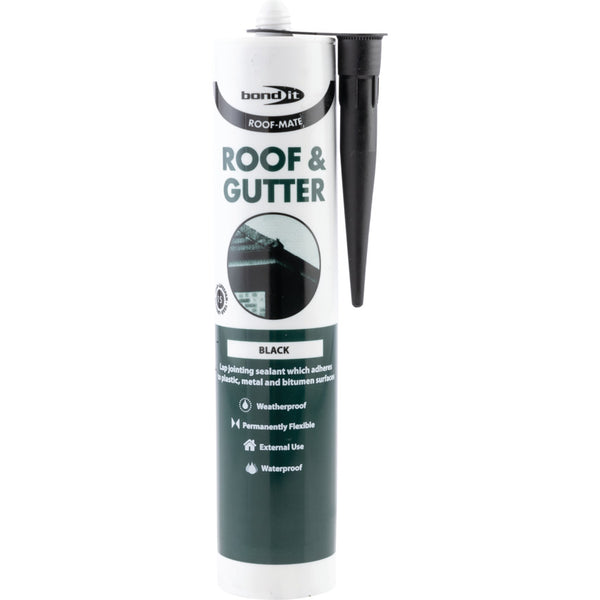 Bond It Roof and Gutter Sealant Black 310ml