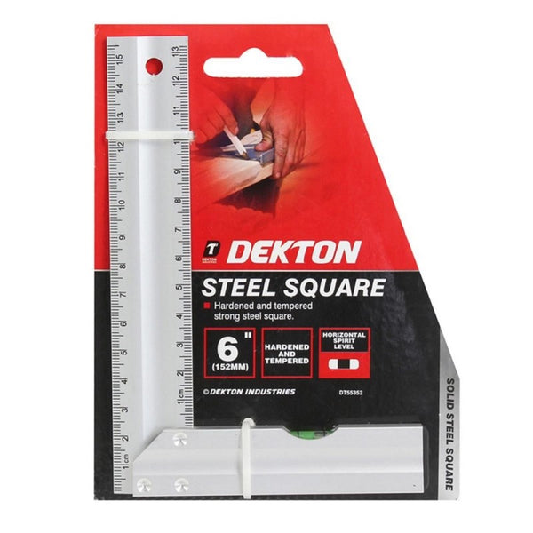 Dekton Precision Pro Aluminium 160mm 6 Inch Level Square