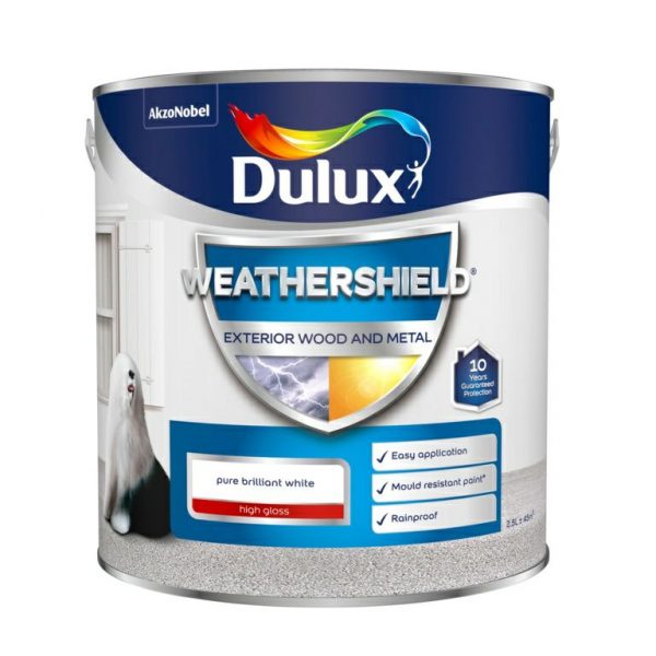 Dulux Weathershield Brilliant White Gloss Paint