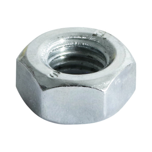 Hex Full Nuts - Zinc Box Of 100