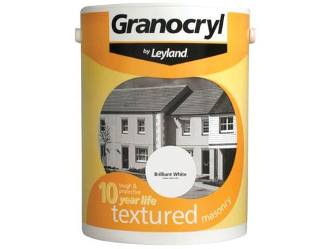 Granocryl Textured Masonry Brilliant White 5 Litre
