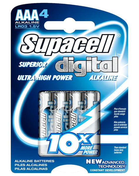 Supacell AAA Digital Batteries 4 Pack