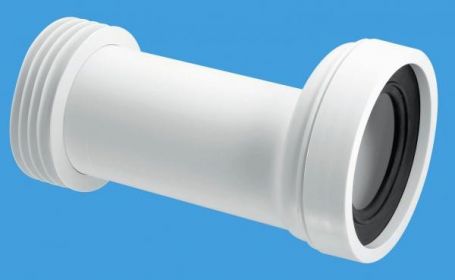 McAlpine 20mm Offset Adjustable Length Rigid WC Connector WCCON5