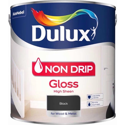 Dulux Non Drip Gloss Black 2.5L
